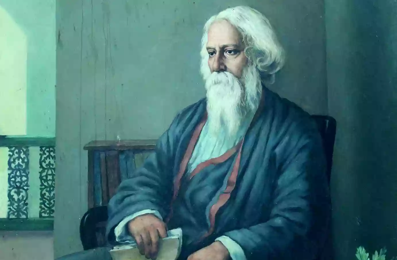 यह तस्वीर Ravindra Nath Tagore की है!